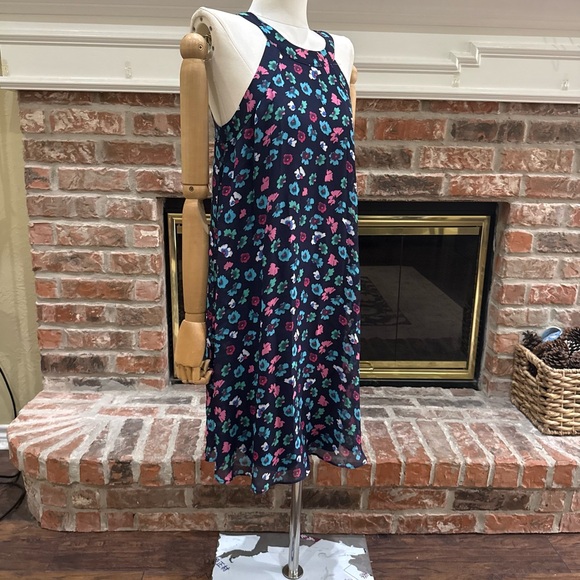 BETSEY JOHNSON Y2K Navy Multicolored Floral Slip Dress / 2 / Excellent condition - Picture 6 of 13
